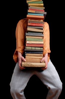 carrying too many books